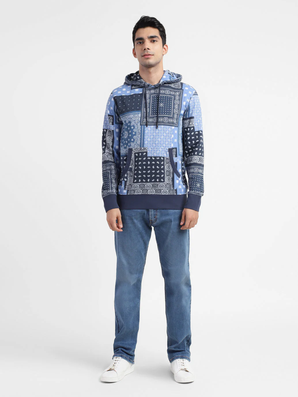 Men's Ethnic Motifs Hooded Sweatshirt - Image 6