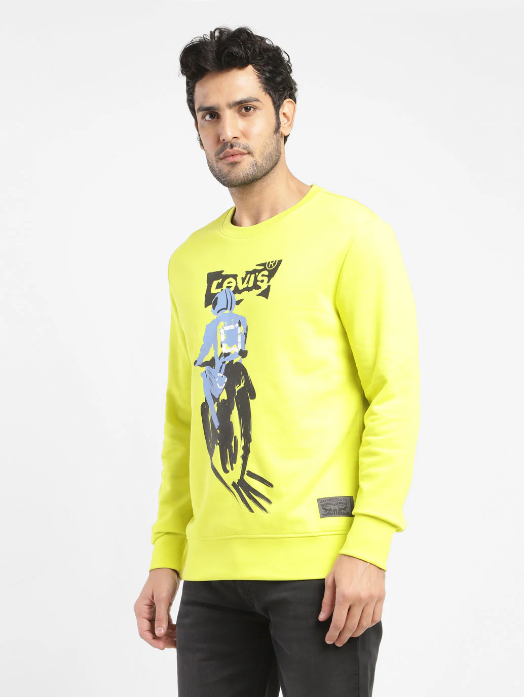 Men's Graphic Print Crew Neck Sweatshirt - Image 4
