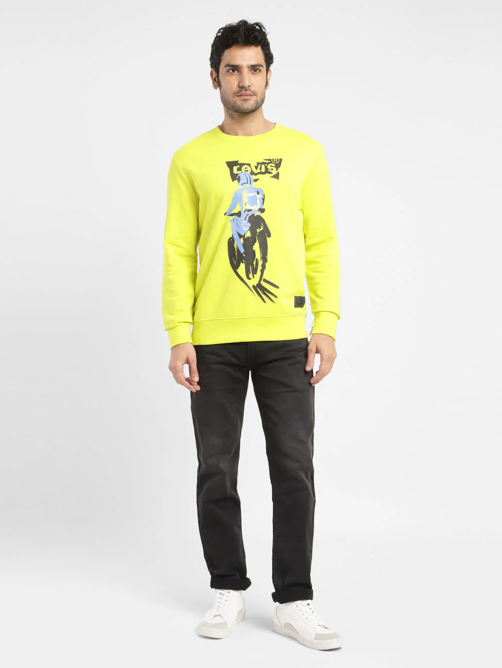 Men's Graphic Print Crew Neck Sweatshirt - Image 6