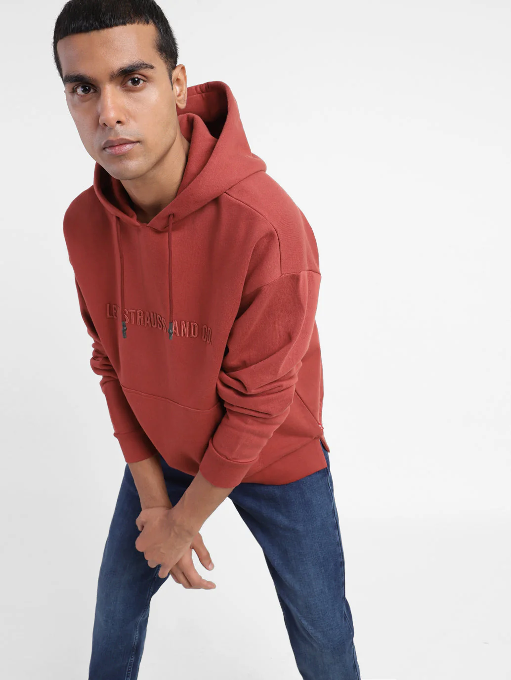 Men's Solid Hooded Sweatshirt - Image 2