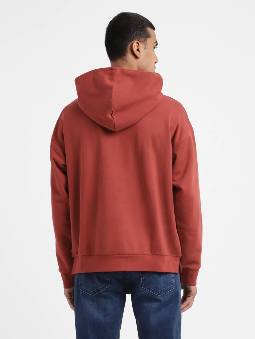 Men's Solid Hooded Sweatshirt - Image 3