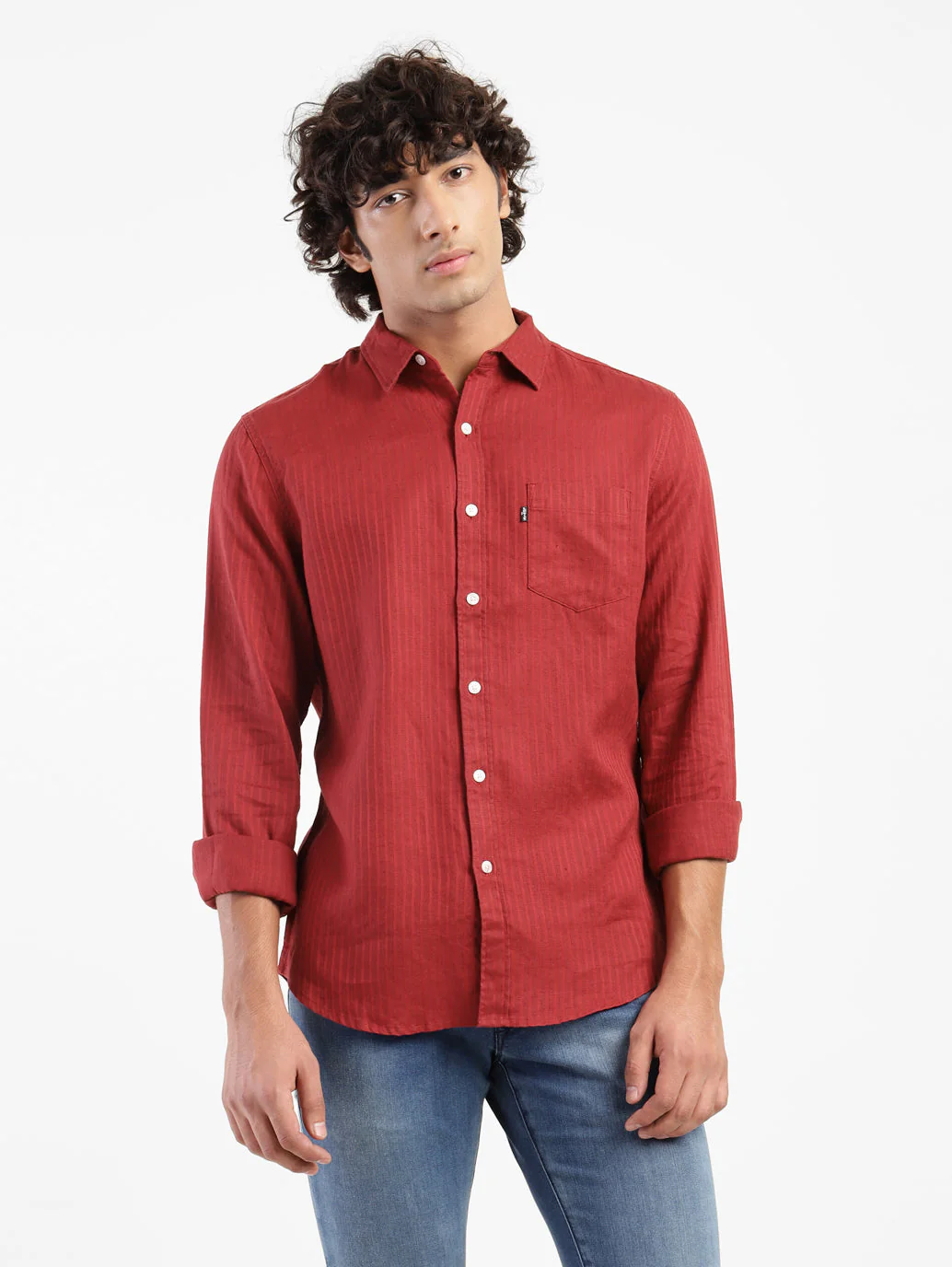 Men's Self Designed Slim Fit Shirt - Image 2