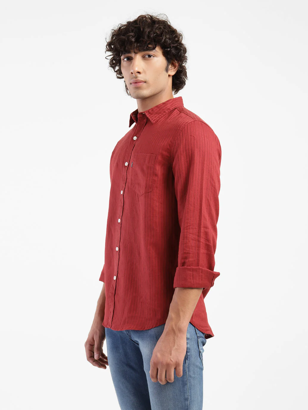 Men's Self Designed Slim Fit Shirt - Image 4