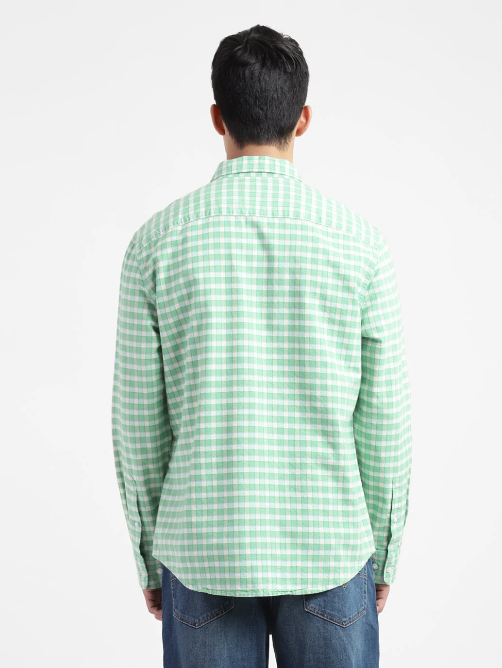 Men's Checkered Slim Fit Shirt - Image 2