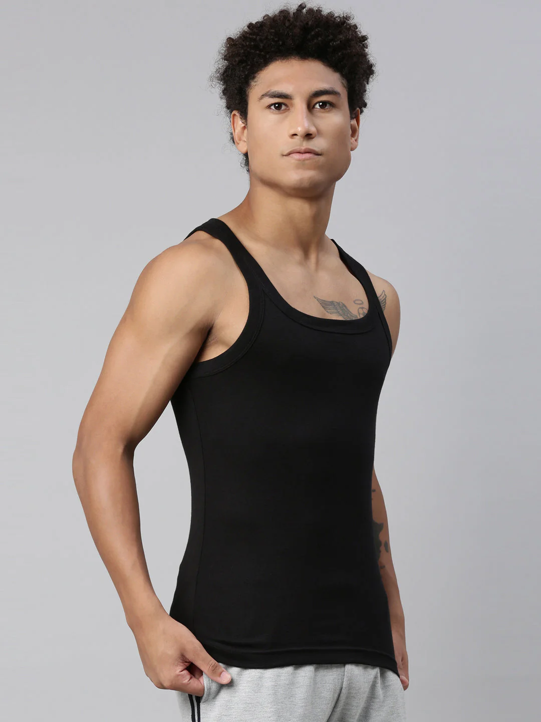Men's Solid Vest - Image 4