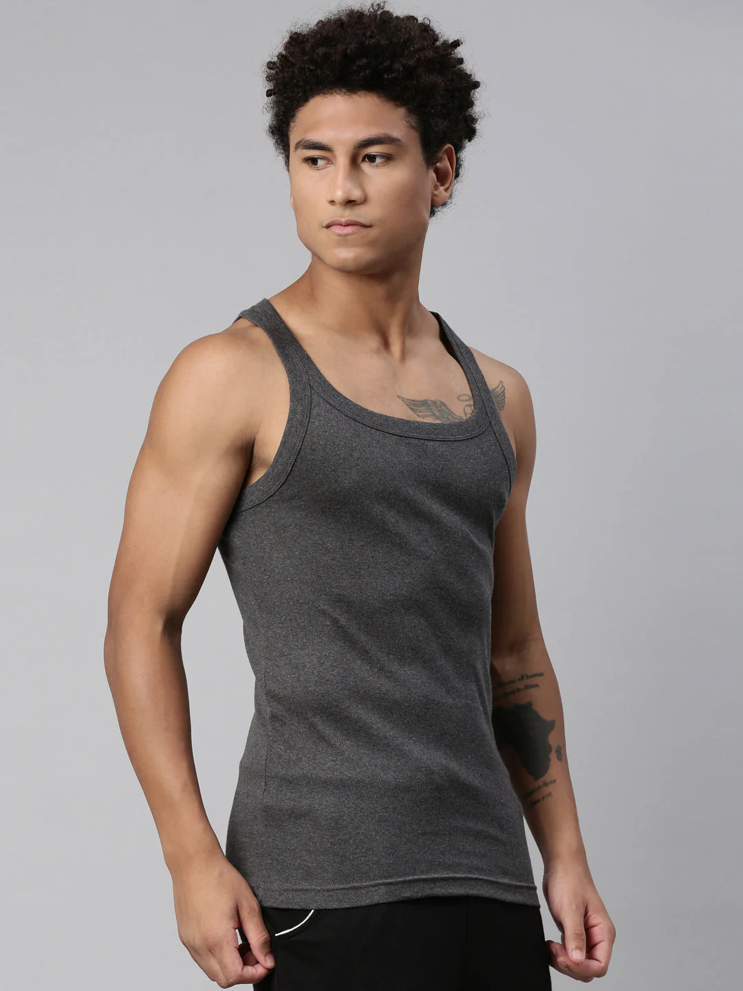 Men's Solid Vest - Image 4