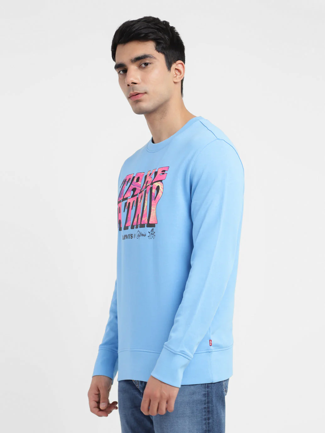 Men's Printed Crew Neck Sweatshirt - Image 4