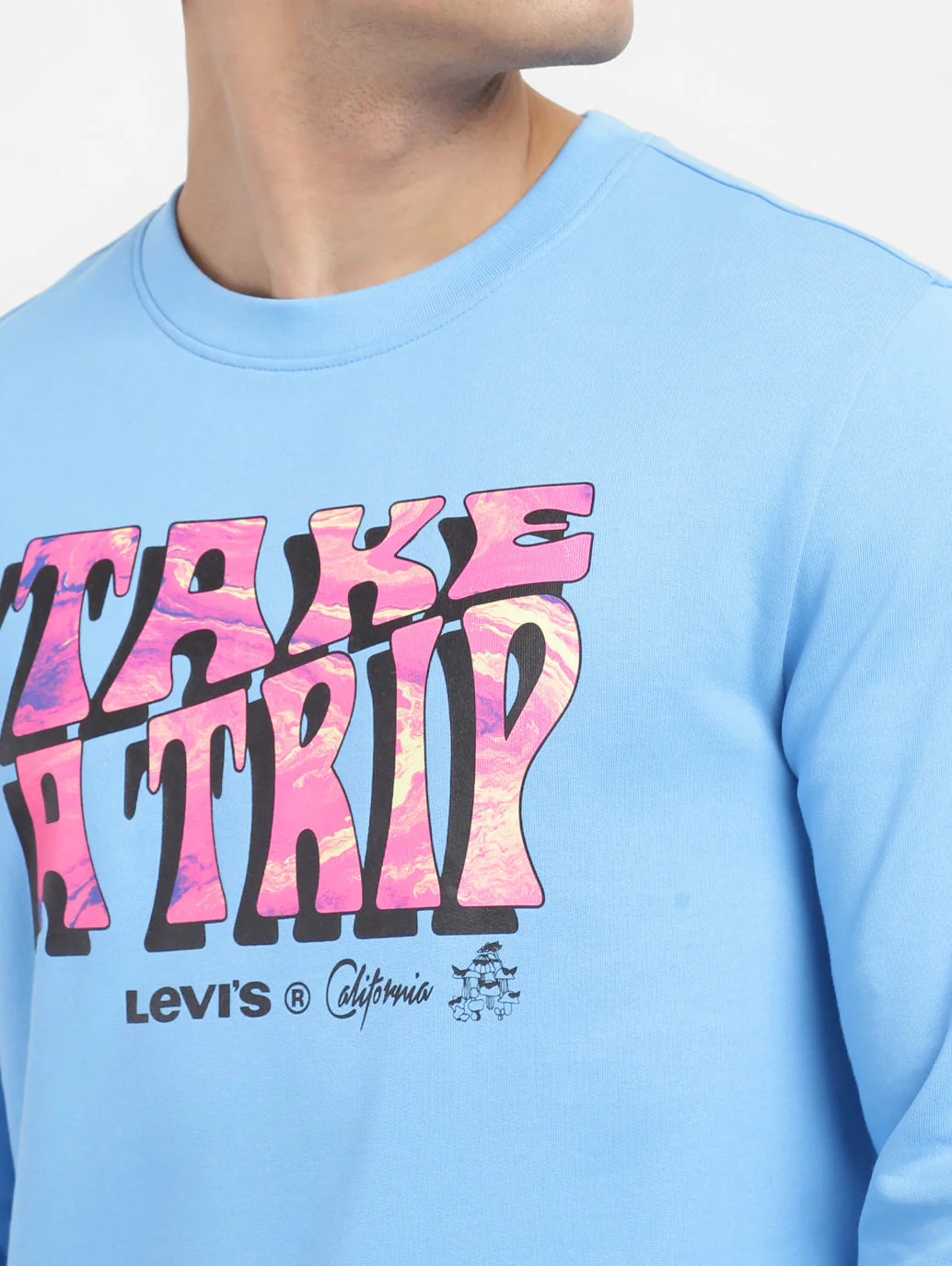 Men's Printed Crew Neck Sweatshirt - Image 5