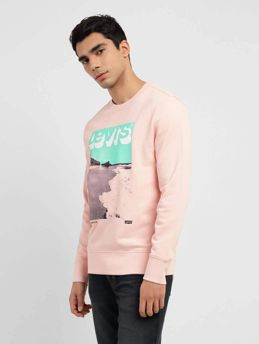 Men's Graphic Print Crew Neck Sweatshirt - Image 4