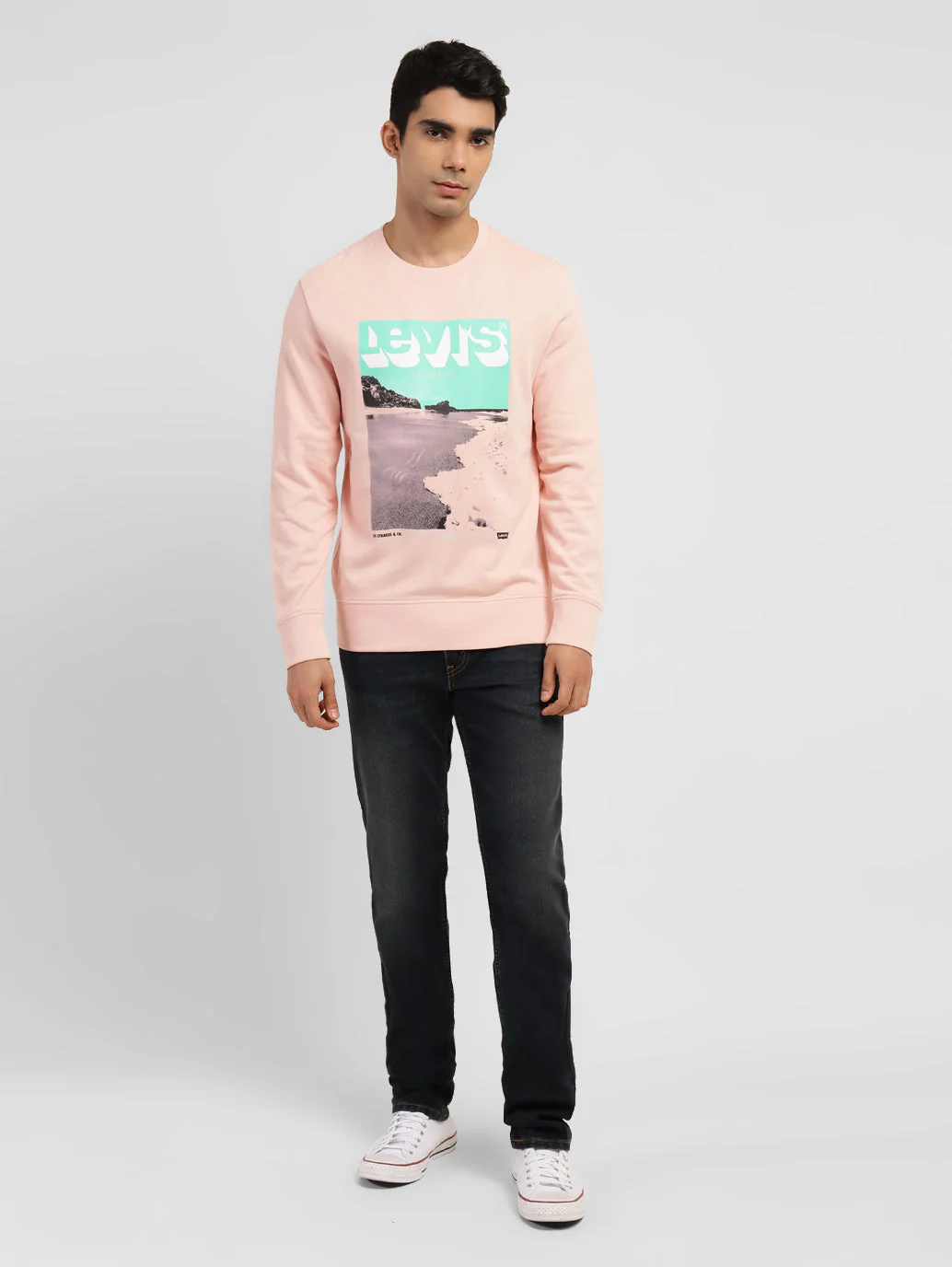 Men's Graphic Print Crew Neck Sweatshirt - Image 6
