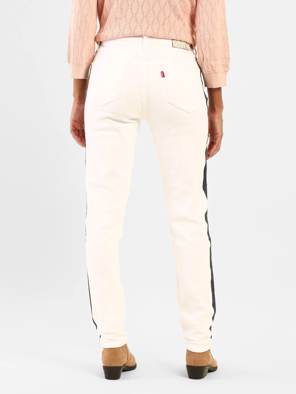 Women's 721 White Skinny Fit High Rise Jeans - Image 2