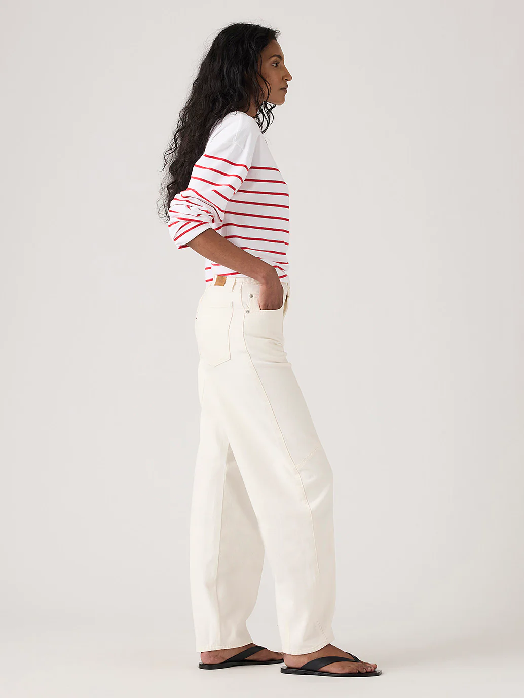 Women's Baggy Dad Barrel Jeans - Image 5