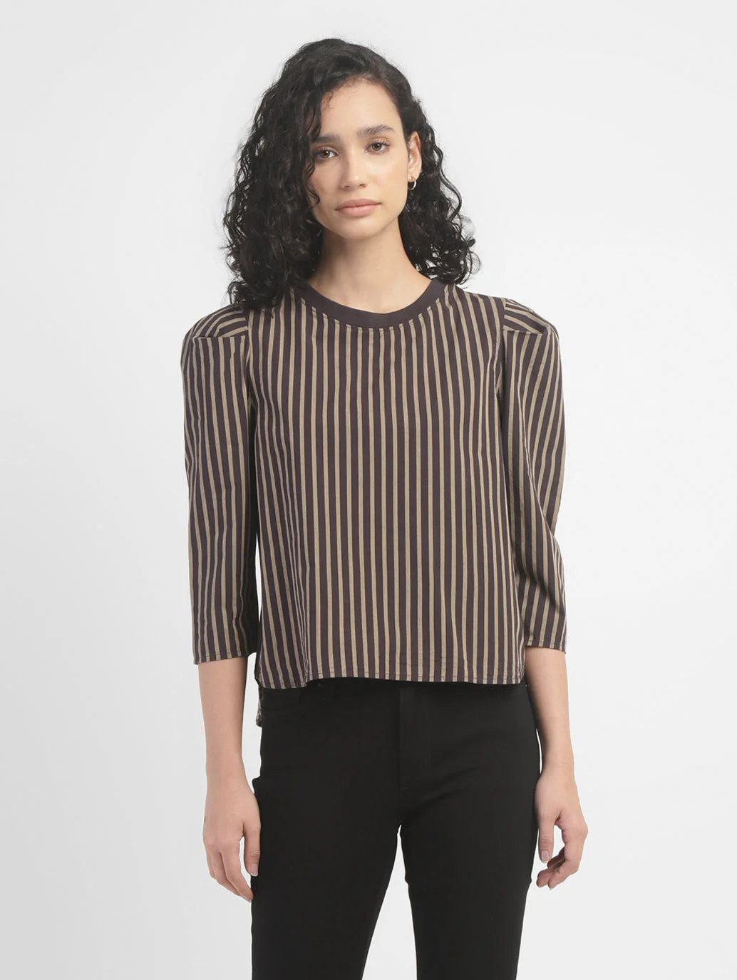 Women's Striped Crew Neck Top - Image 2