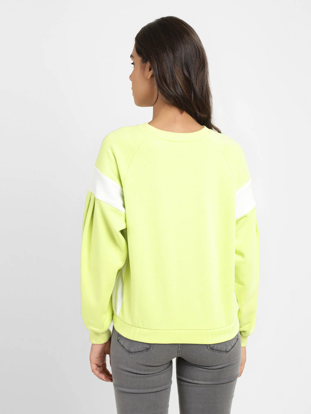Women's Colorblock Round Neck Sweatshirt - Image 3