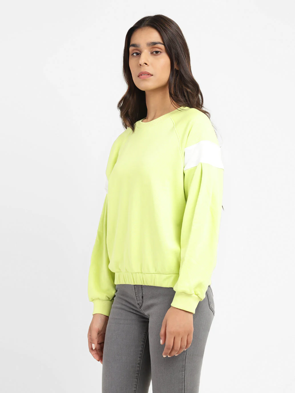 Women's Colorblock Round Neck Sweatshirt - Image 4