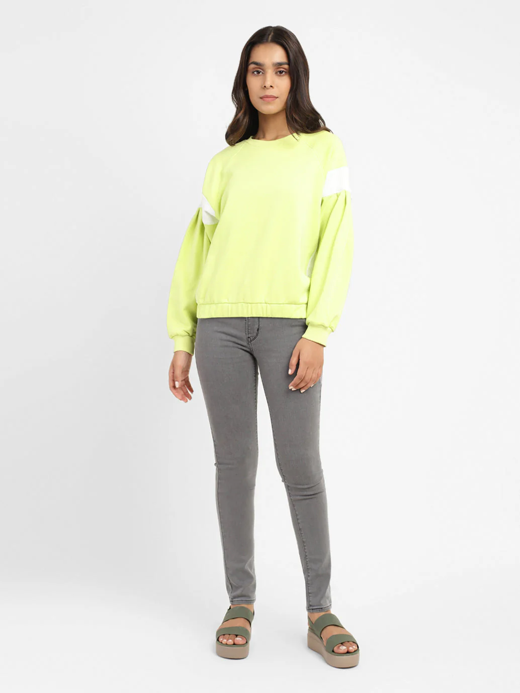 Women's Colorblock Round Neck Sweatshirt - Image 6