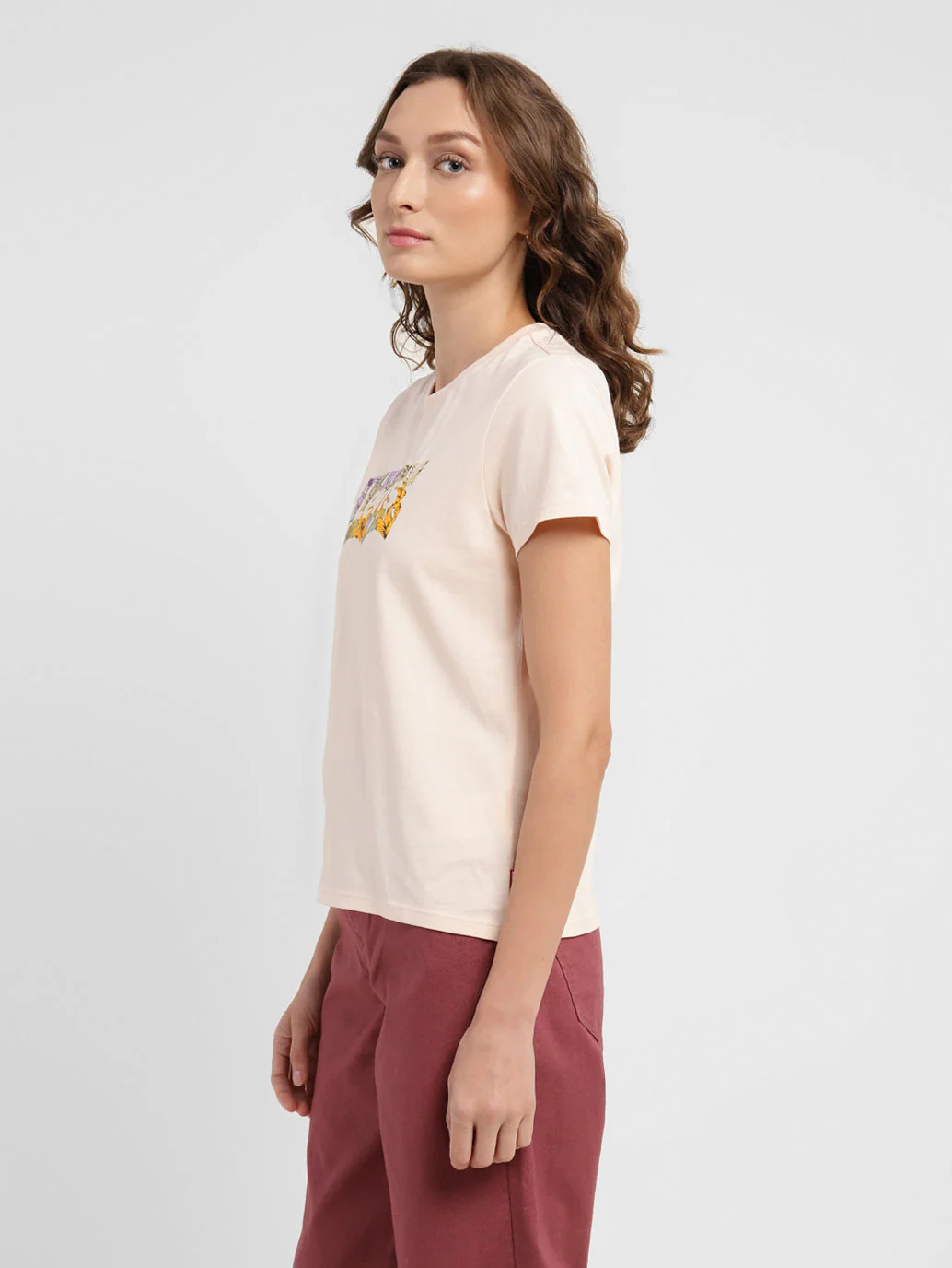 Women's Graphic Print Round Neck T-shirt - Image 3