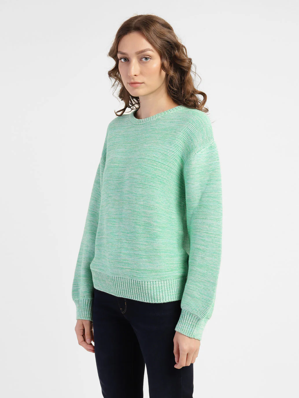 Women's Self Design Round Neck Sweater - Image 4