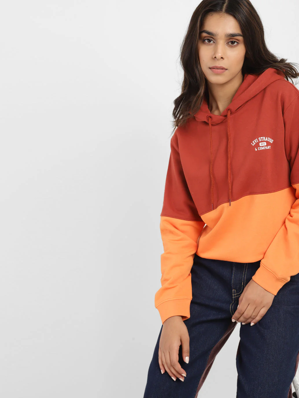 Women's Colorblock Hooded Sweatshirt - Image 2