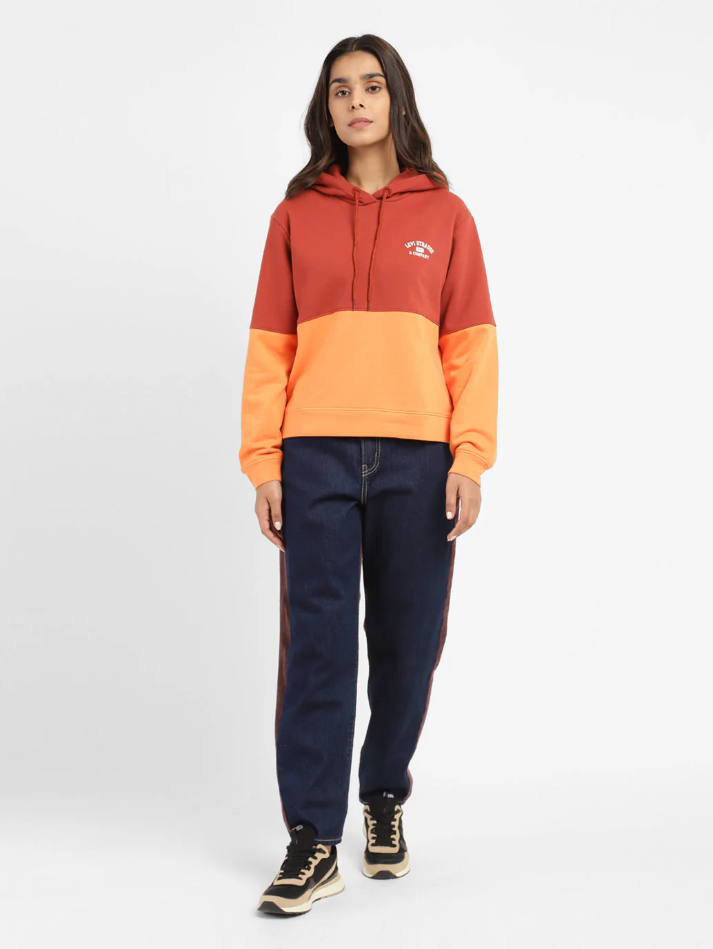 Women's Colorblock Hooded Sweatshirt - Image 6