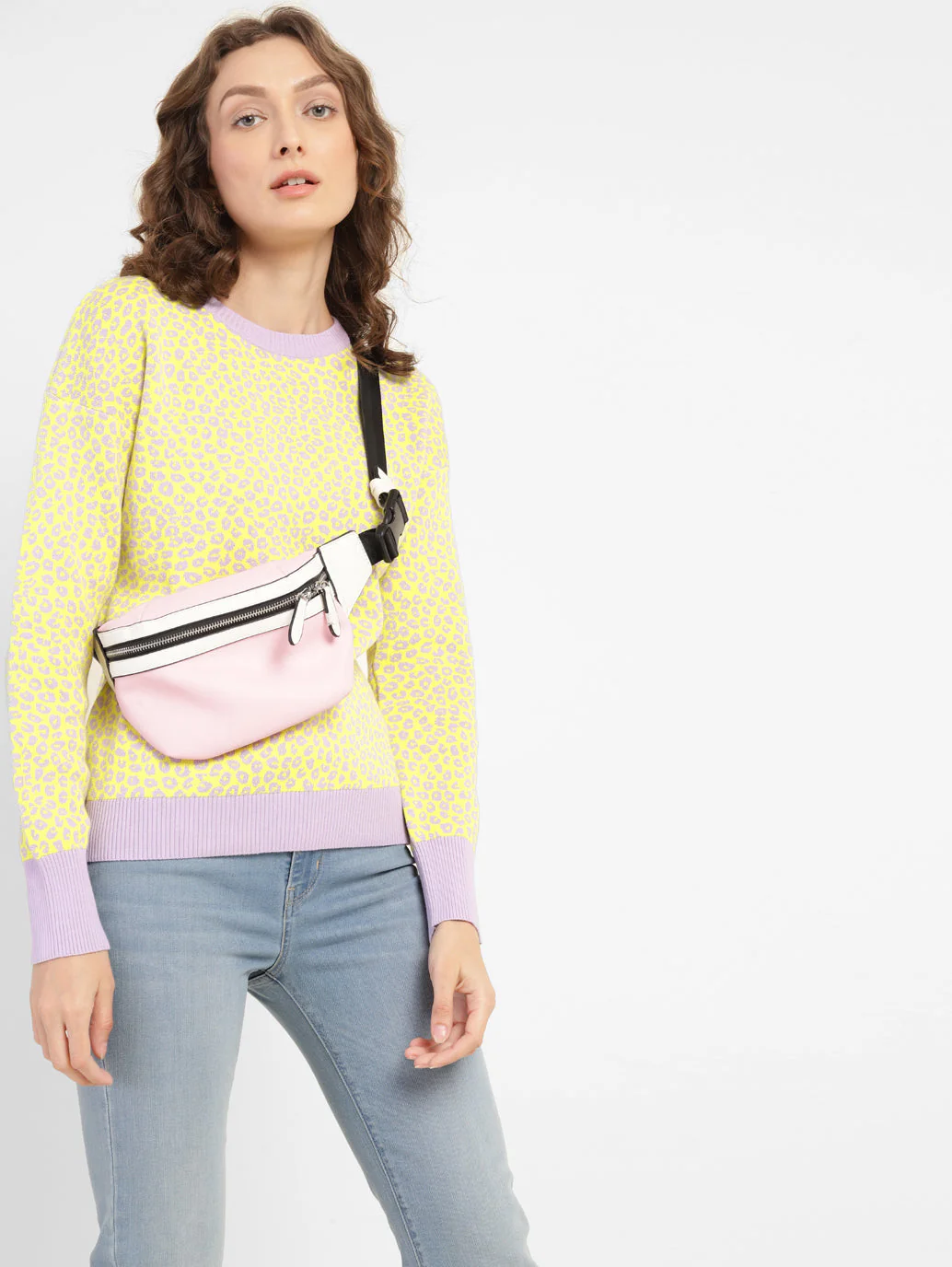 Women's Printed Crew Neck Sweater - Image 2