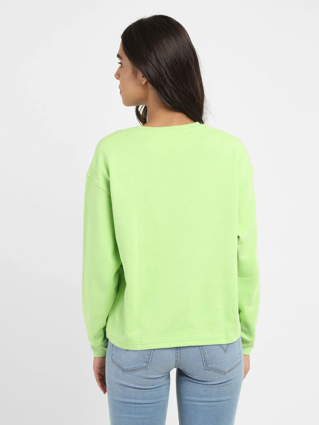Women's Brand Logo Round Neck Sweatshirt - Image 3