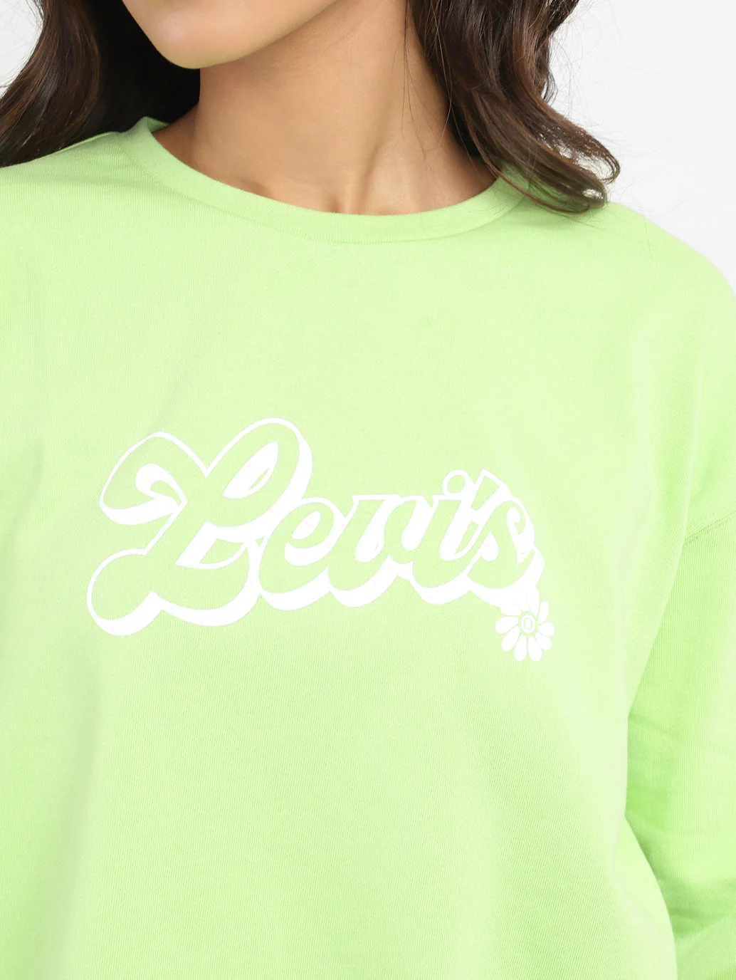 Women's Brand Logo Round Neck Sweatshirt - Image 5
