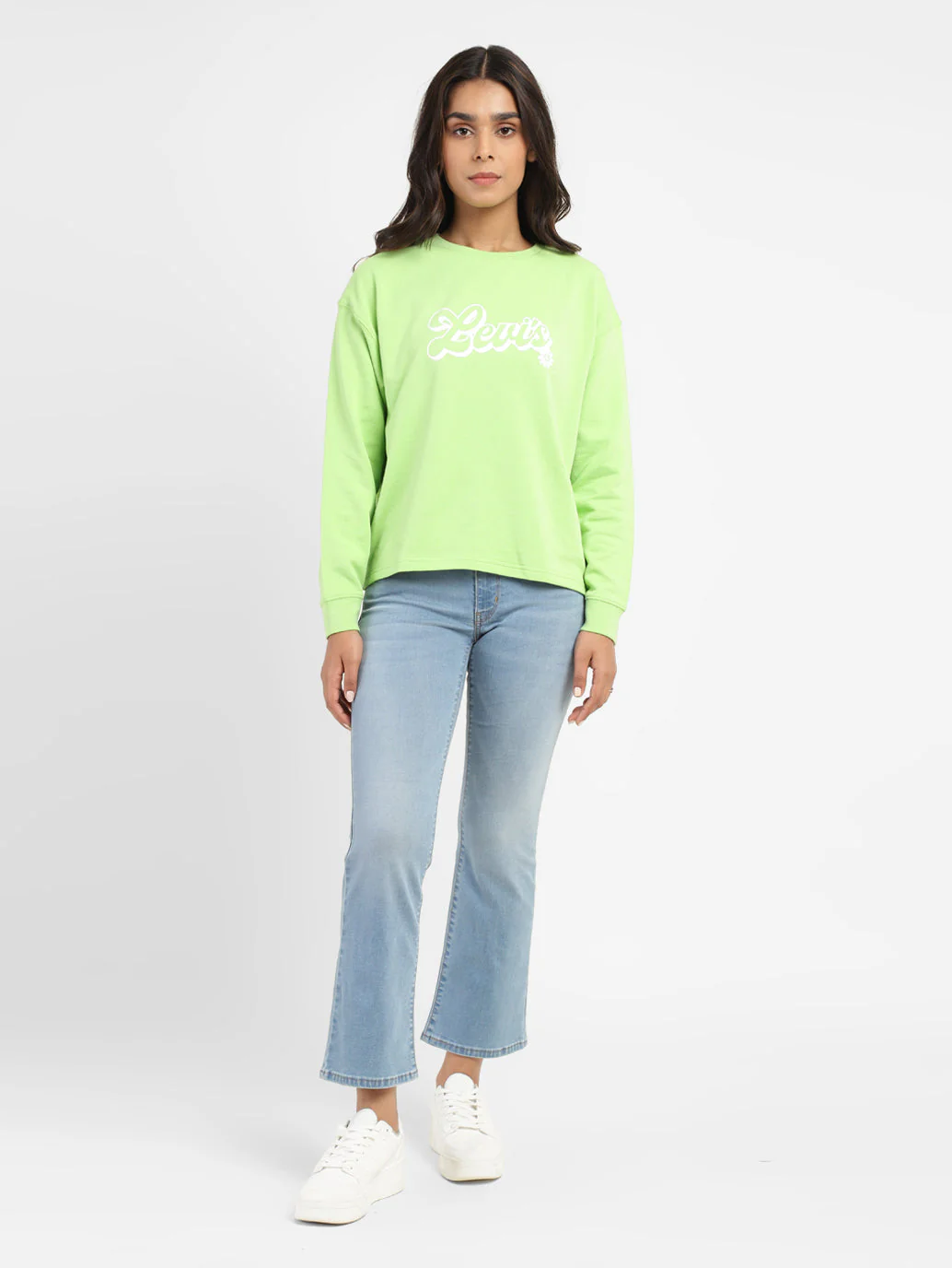 Women's Brand Logo Round Neck Sweatshirt - Image 6