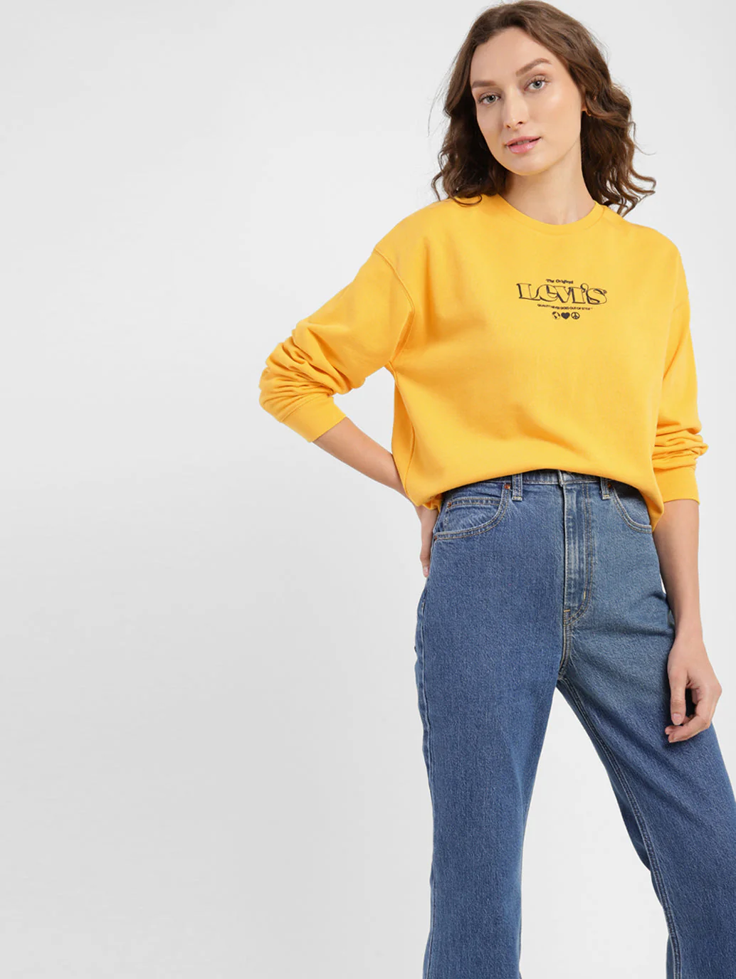 Women's Brand Logo Round Neck Sweatshirt - Image 6