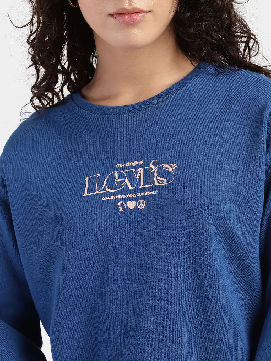 Women's Brand Logo Round Neck Sweatshirt - Image 6