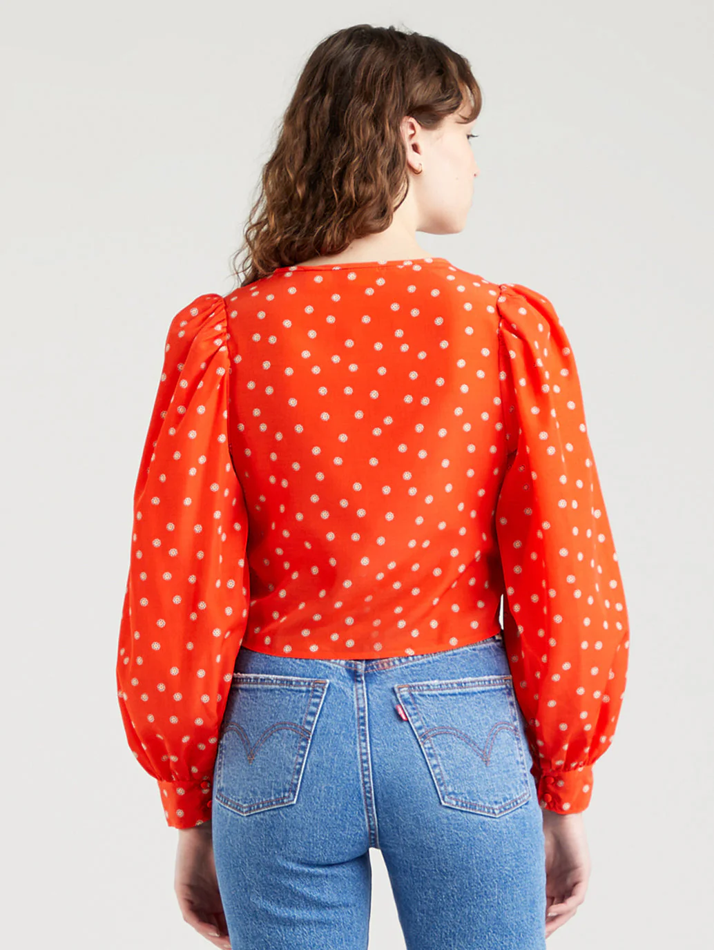 Women's Floral Print V Neck Top - Image 2