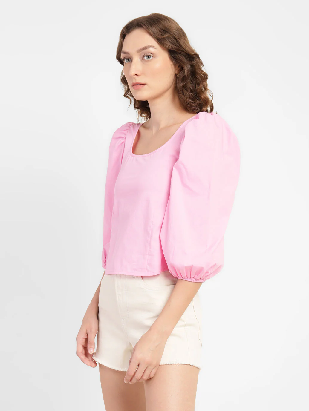 Women's Solid Scoop Neck Top - Image 4