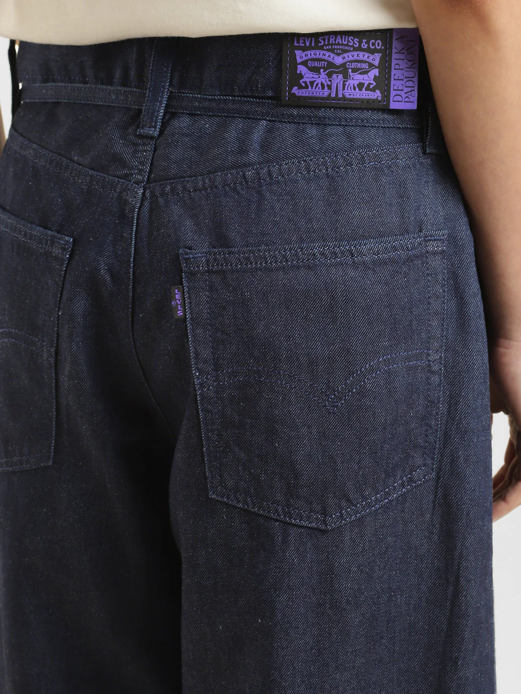 Women's Navy Blue XL Balloon Loose Fit High Rise Jeans - Image 7