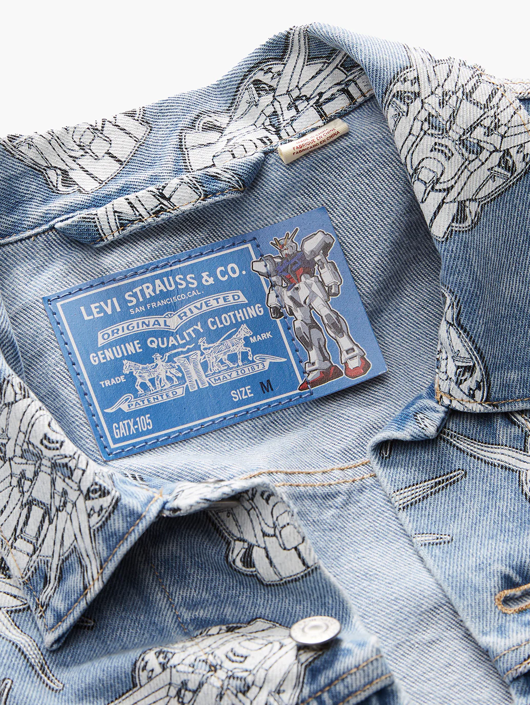 Levi's® x Gundam SEED Relaxed Trucker Jacket - Image 9