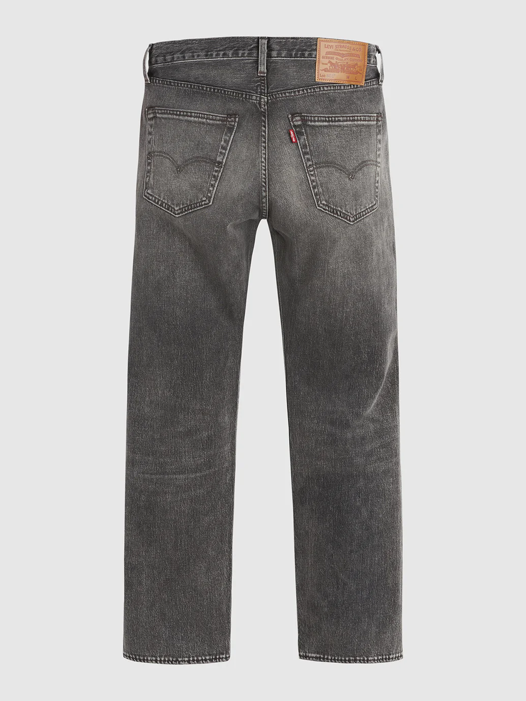 Men's 501 Grey Straight Fit Mid Rise Jeans - Image 8