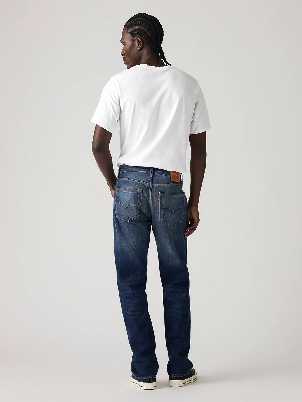 Men's 501 Indigo Straight Fit Mid Rise Jeans - Image 2