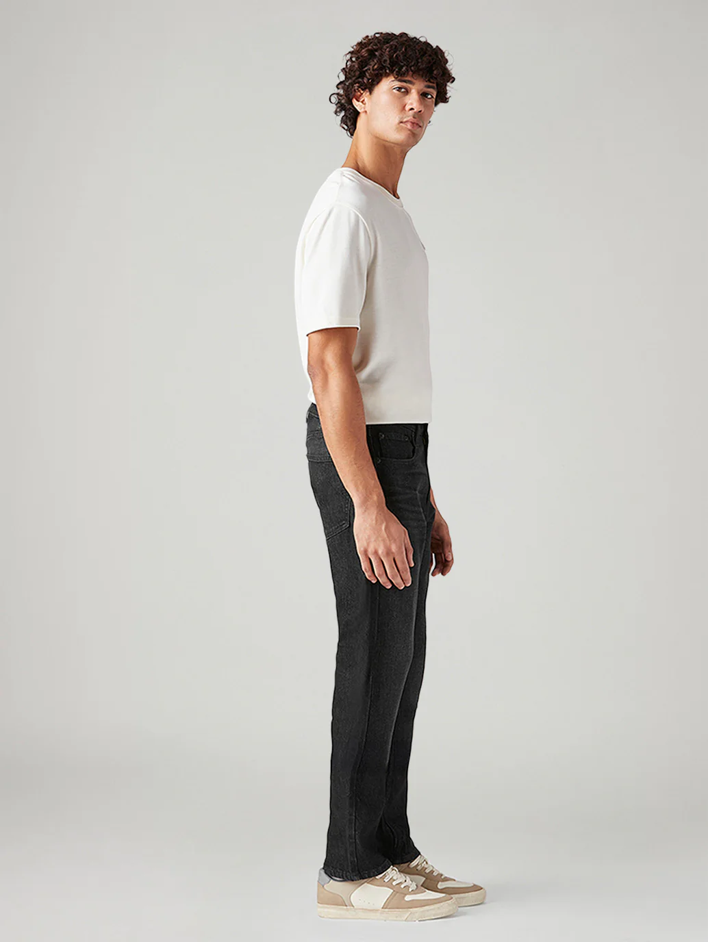 Men's 505 Black Straight Fit Mid Rise Jeans - Image 7
