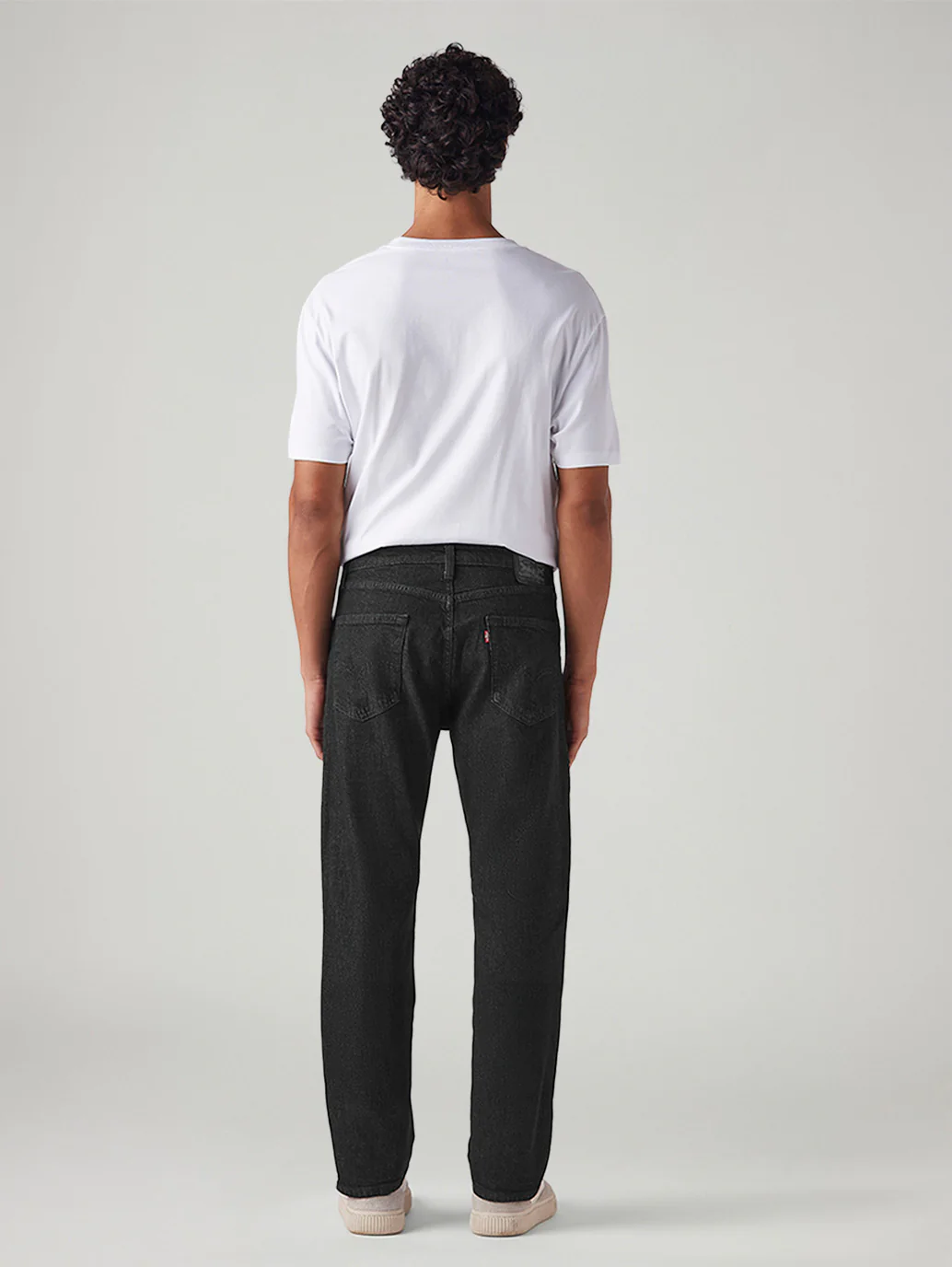 Men's 505 Black Straight Fit Mid Rise Jeans - Image 3