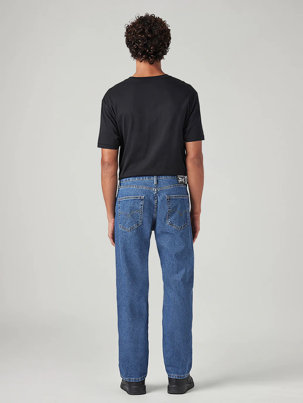 Men's 505 Blue Straight Fit Mid Rise Jeans - Image 5