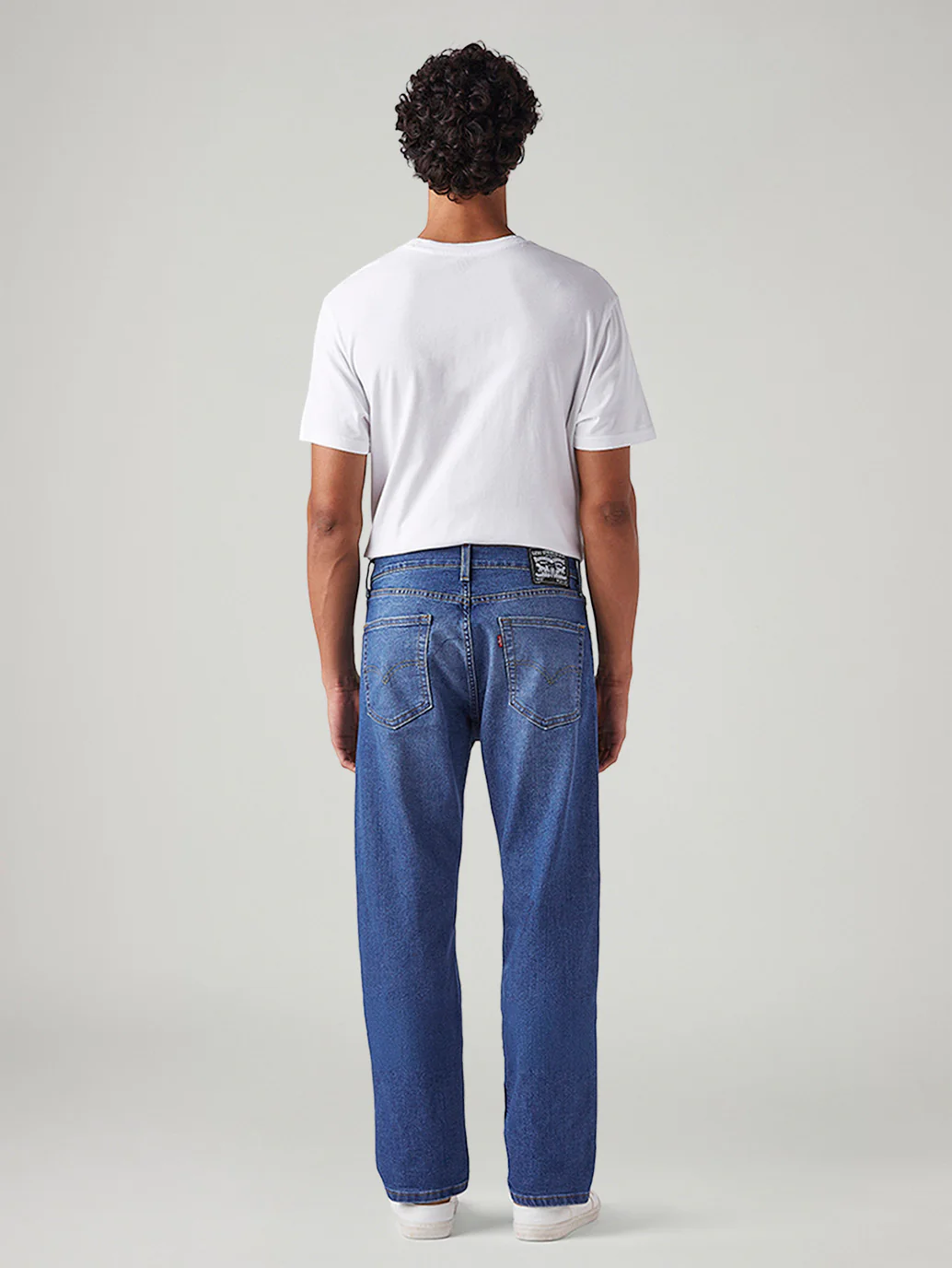 Men's 505 Blue Straight Fit Mid Rise Jeans - Image 4