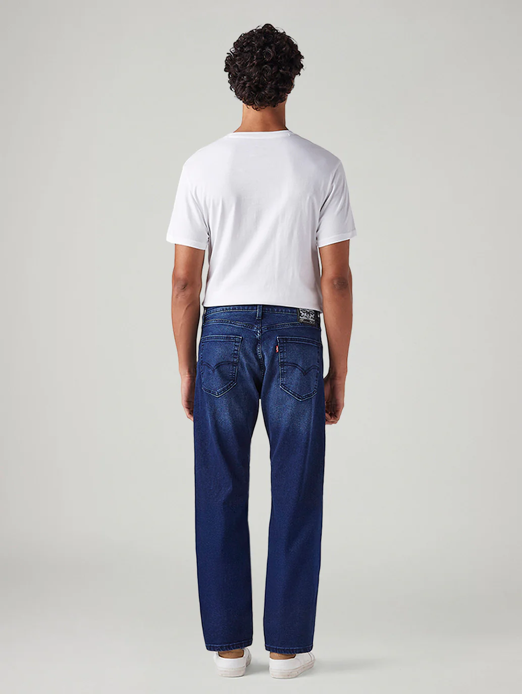 Men's 505 Blue Straight Fit Mid Rise Jeans - Image 4