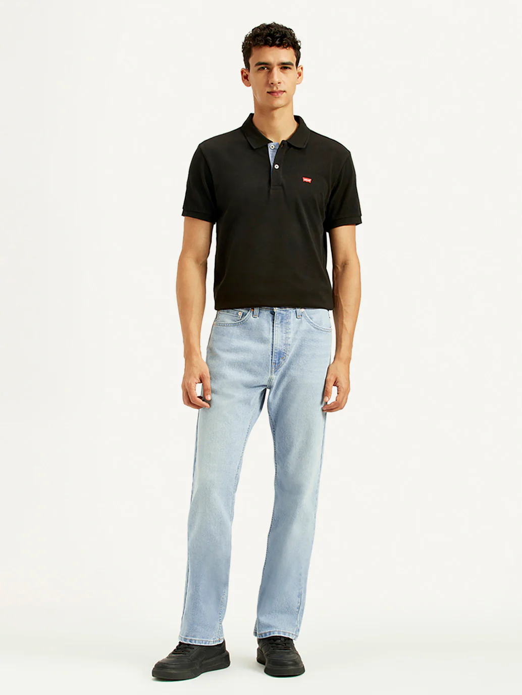 Men's 505 Light Indigo Straight Fit Mid Rise Jeans - Image 7