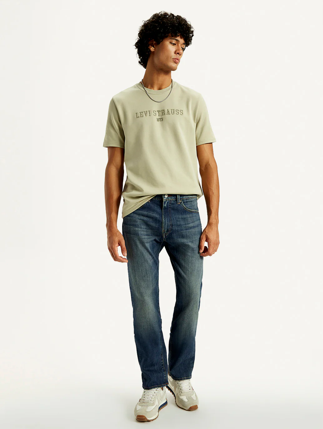 Men's Tinted 505 Med Indigo Straight Fit Mid Rise Jeans - Image 2