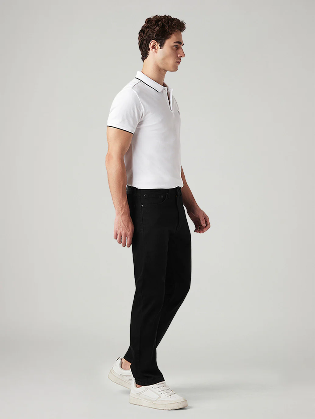 Mens 505 Mid Rise Straight Fit Cotton Stretch Blend Jeans - Image 6