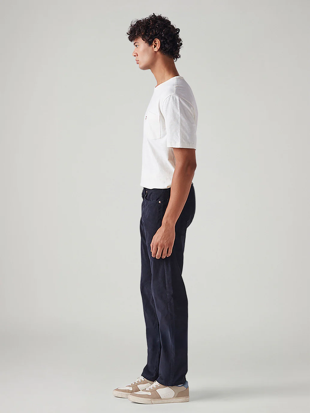 Men's 505 Navy Straight Fit Mid Rise Chinos - Image 6