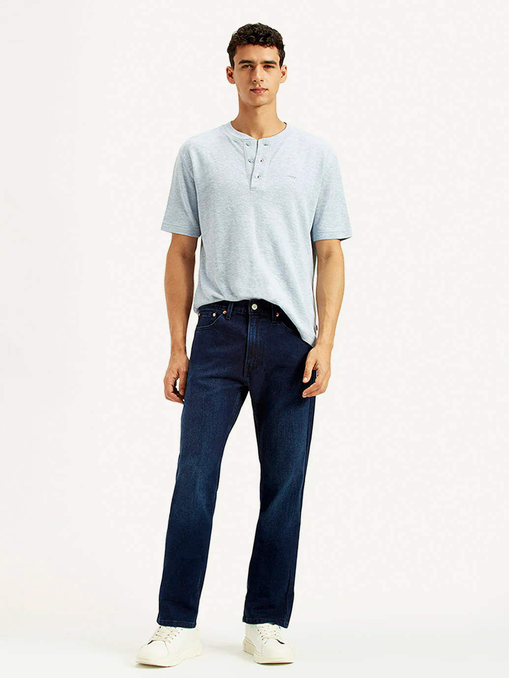 Men's 505 Indigo Straight Fit Mid Rise Jeans