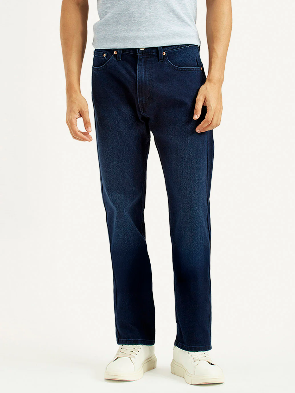 Men's 505 Indigo Straight Fit Mid Rise Jeans - Image 2