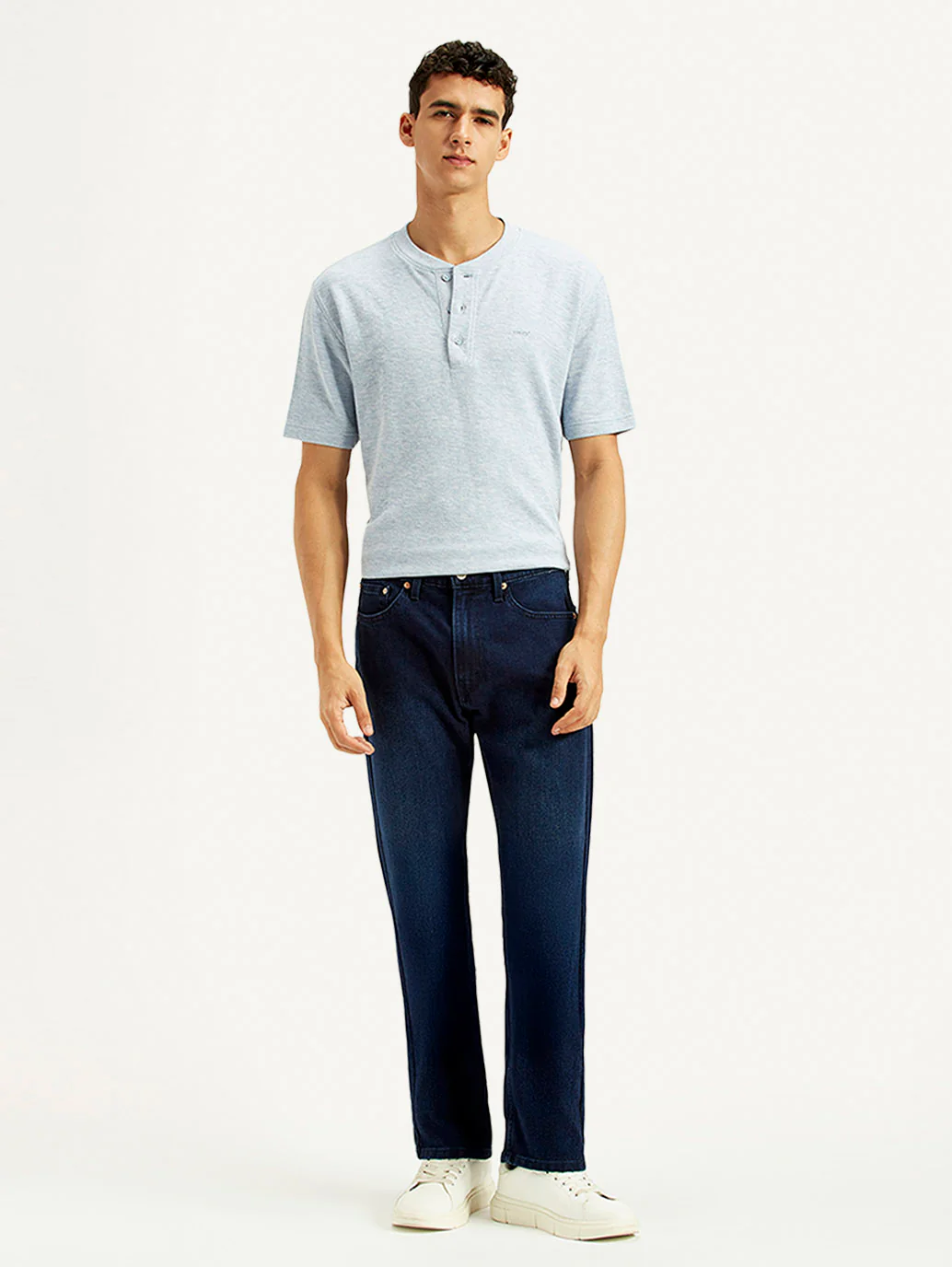 Men's 505 Indigo Straight Fit Mid Rise Jeans - Image 6