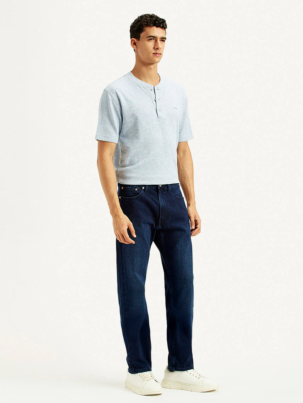 Men's 505 Indigo Straight Fit Mid Rise Jeans - Image 7