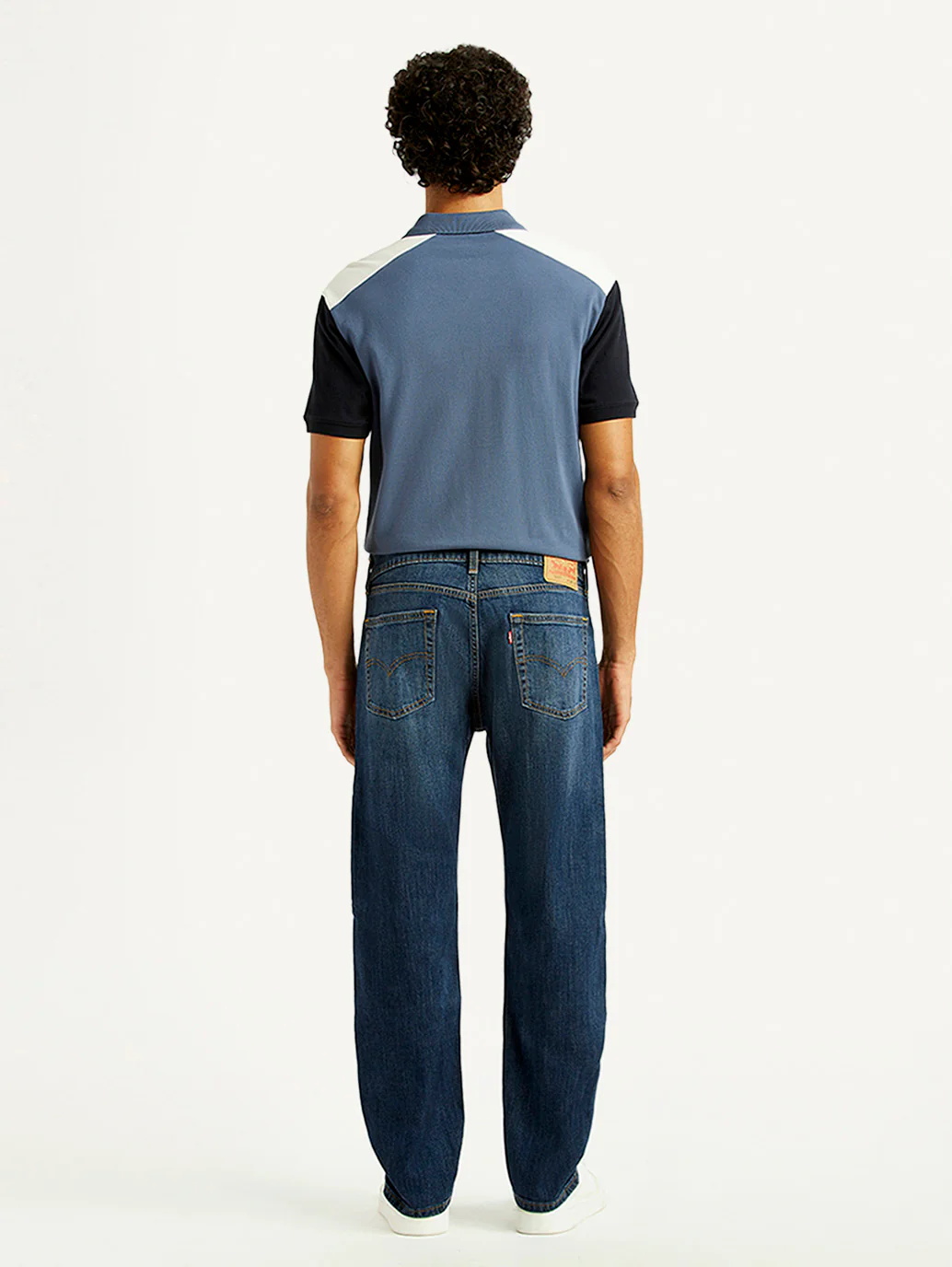 Men's 505 Dark Indigo Straight Fit Mid Rise Jeans - Image 5